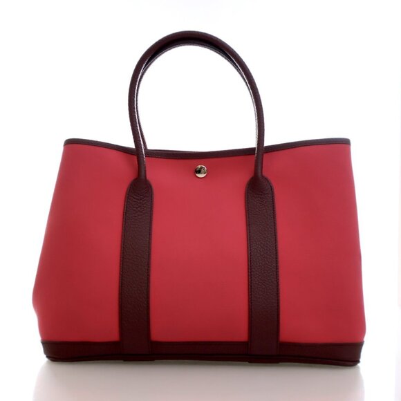 Hermes Handbags - Hermes Rose Extreme Toile Garden Party 36